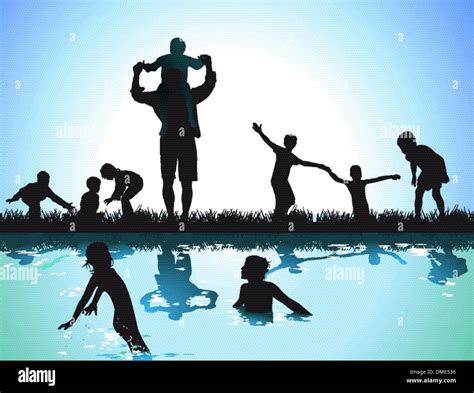 Children Playing Stock Vector Images Alamy