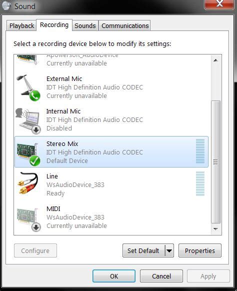 Windows 7 — ¿para Qué Se Supone Que Se Debe Usar Stereo Mix En Windows