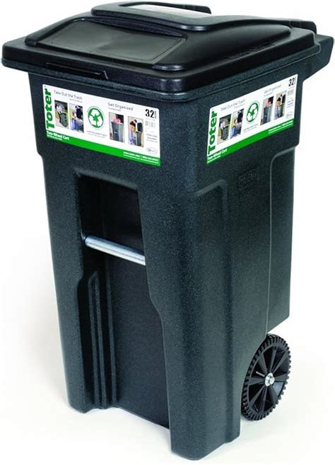 Toter 79232 R2968 32 Gallon Greenstone Trash Can With