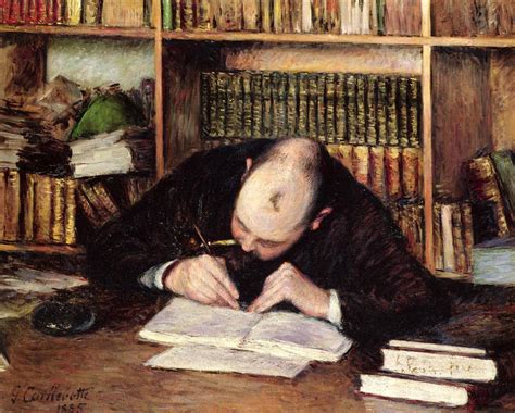 Portrait Of A Man Writing In His Study 1885 Gustave Caillebotte
