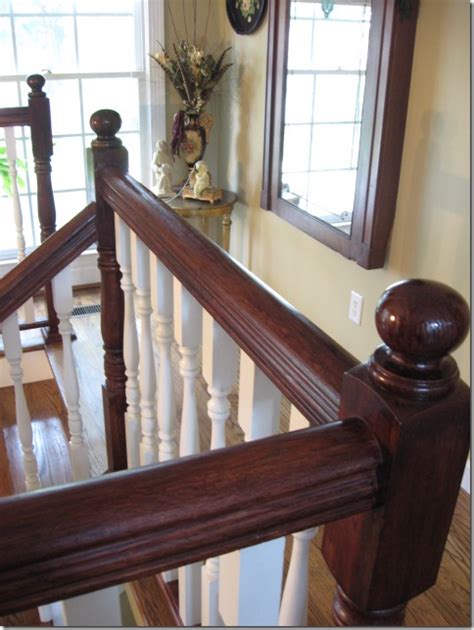 I had been painting/staining furniture for years and already had the java gel on hand. Staining an Oak Banister - Southern Hospitality