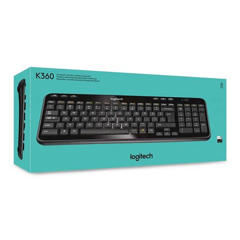Logitech K360 Wireless Keyboard Black Uk Layout Swifttech Online