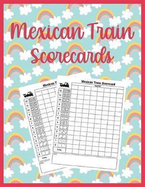 Mexican Train Scorecards Scorecard Book Scorepad For Dominoes Tally