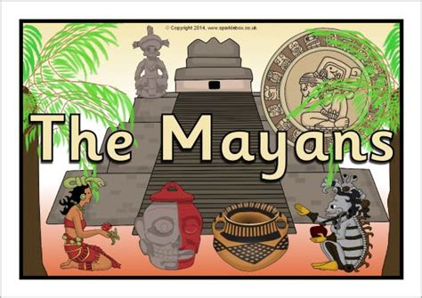 The Mayans Display Poster Sb10867 Mayan Teaching Resources Primary
