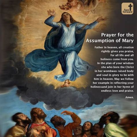The Assumption Of Mary Feast Day Prayer To Mary Assumption Of Mary Prayers To Mary