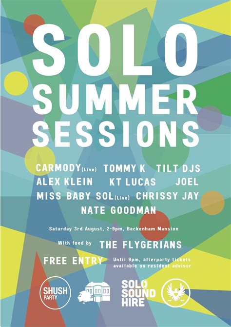 Solo Summer Sessions Beckenham Place Mansion