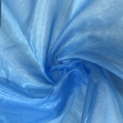 Tecido Organza Cristal Azul Pannus Tecidos