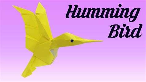 How to make origami Humming Bird (Michael G. Lafosse) step ...
