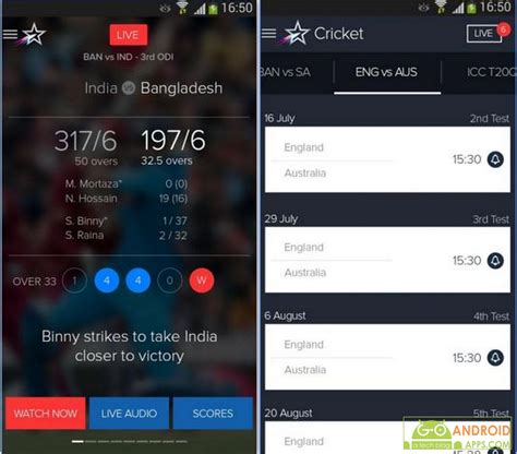 You can watch live sports from all over the world on internet tv channels. Top 5 Best Cricket Live Score Apps for Android 2016 ...