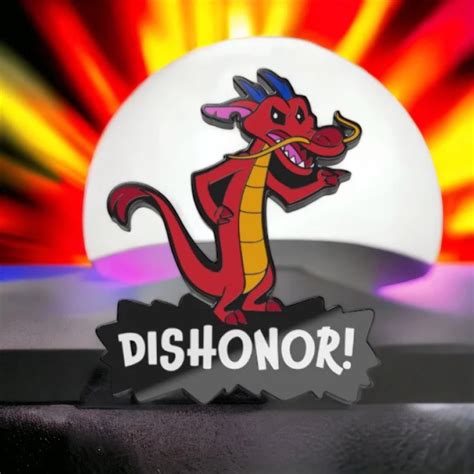 Disney Mulan Mushu Dishonor Enamel Pin Walmart