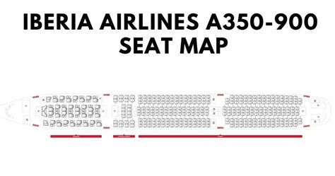 Iberia A350 900 Seat Map
