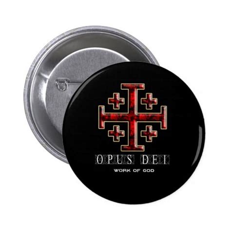 The Jerusalem Cross Ver 1 Opus Dei Black Pins Zazzle