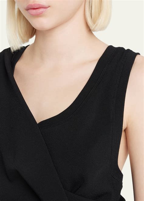 Proenza Schouler Knit Tank Top With Draped Detail Bergdorf Goodman