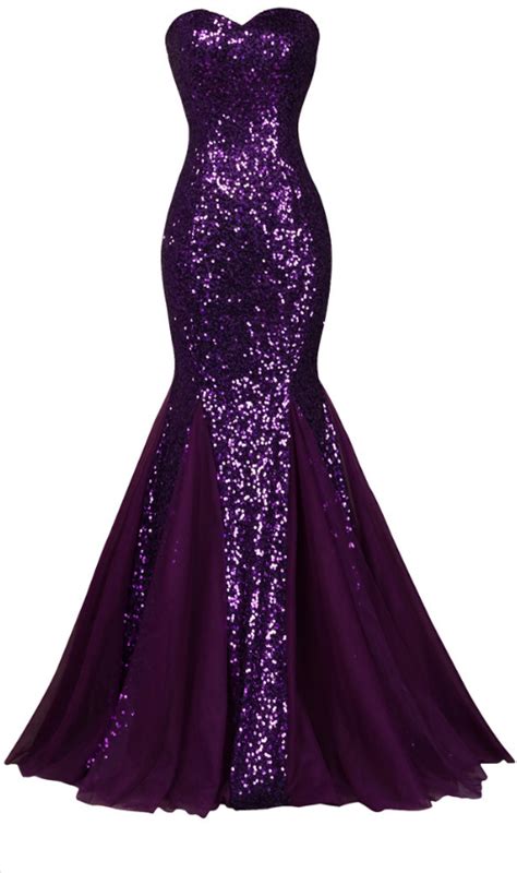 Sequin Long Sparkly Dark Salmon Purple Evening Dress Purple Sequin