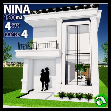 Casa De Nina 120 Metros De Blanco Diseño 4 Dormitorios Y 4 Baños