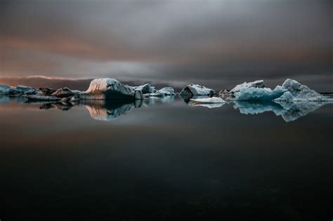 Wallpaper Sunlight Landscape Sea Water Reflection Sky Ice