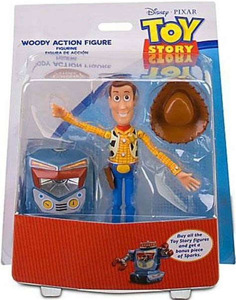 Disney Store Toy Story Woody Action Figure Sparks Bonus Piece Brand New