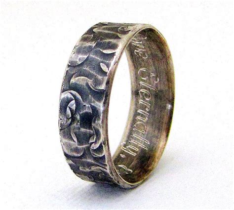 Engraved Wedding Band Mens Silver Wedding Ring Distressed 8 ?ssl=1