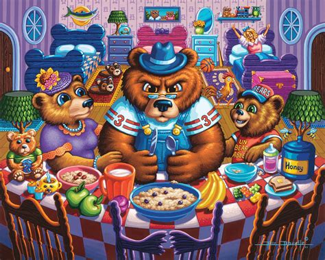 The Three Bears 100 Pieces Dowdle Folk Art Puzzle Warehouse