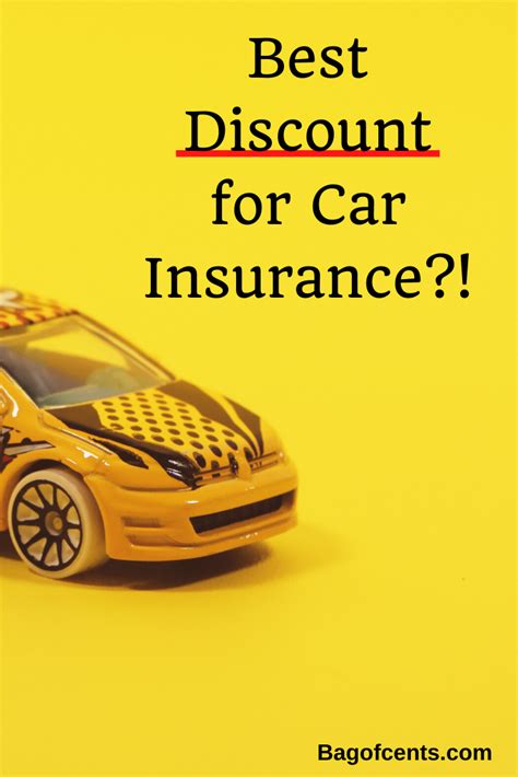 Best Discount For Car Insurance Bagofcent