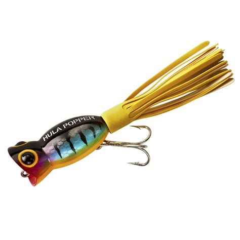 Arbogast Hula Popper Fishing Lure Hard Baits Topwater 1 14 In Perch 3
