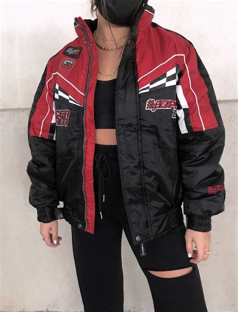 Racing Jacket Jacket Outfit Women Vintage Jacket Retro Streetwear