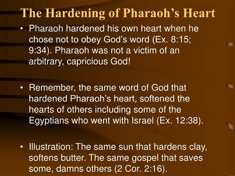 Ppt The Hardening Of Pharaohs Heart Powerpoint Presentation Free