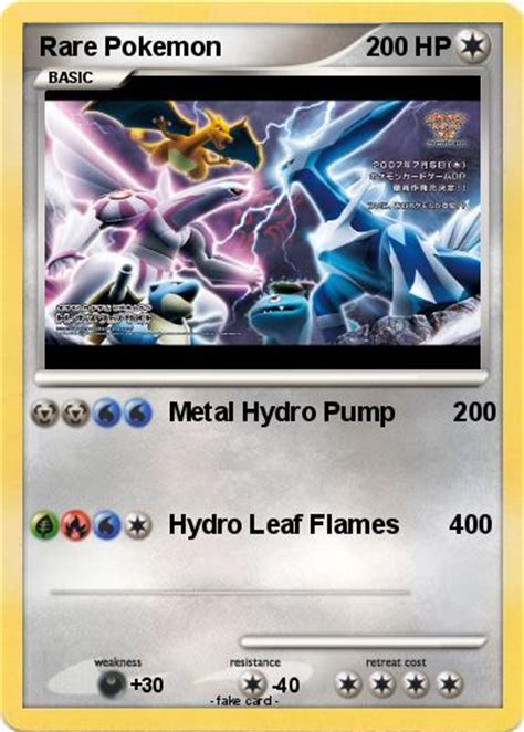 Maybe you would like to learn more about one of these? Pokémon Rare Pokemon 4 4 - Metal Hydro Pump 200 - My Pokemon Card