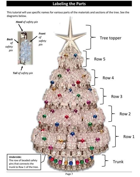 Printable Tutorial Instructions For Crystal Christmas Tree Etsy