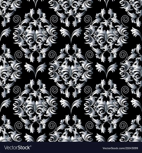 Black Floral Pattern Wallpaper Wallpapers Hd