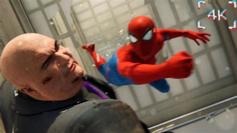 Spider Man Vs The Kingpin Boss Fight Marvels Spider Man 4k Ps5 Youtube
