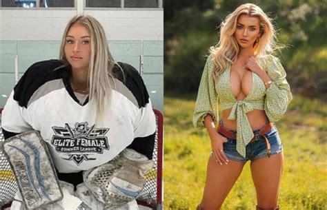 Gorgeous Female Hockey Goalie Mikayla Demaiter Burns Down Instagram With White Heaven Bikini