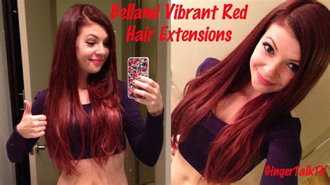 Clip in hair extensions are perfect for my clients on the go, busy life! Bellami Vibrant Red Hair Extensions Review - YouTube