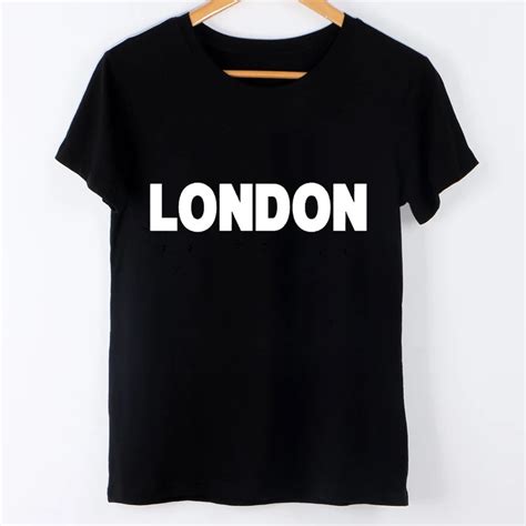 London Letter Print Women T Shirt Short Sleeves Funny Tshirts 2016 Summer Style Casual Tops