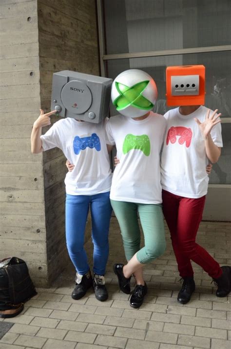 Playstation Xbox And Gamecube Video Game Console Cosplay Pic