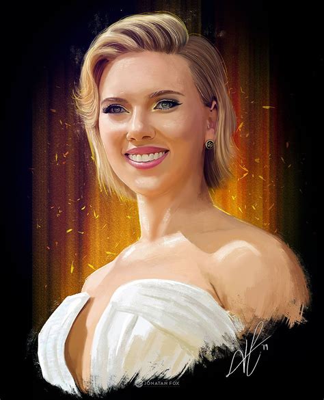 Scarlett Johansson Por Jonatanfox Retratos Retratos