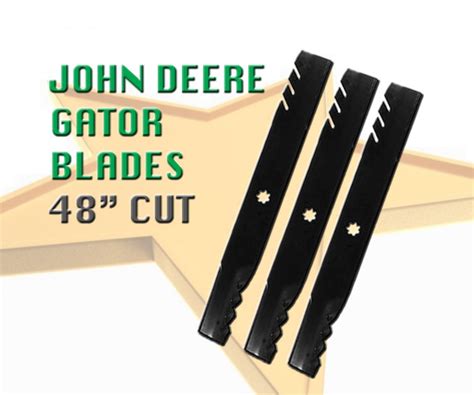 X Gator Mulch Blades To Fit John Deere Ride On Mowers Shortcut Mowers