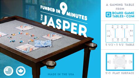 Board Game Table Topper Kickstarter Affordable Gaming Tables Launch