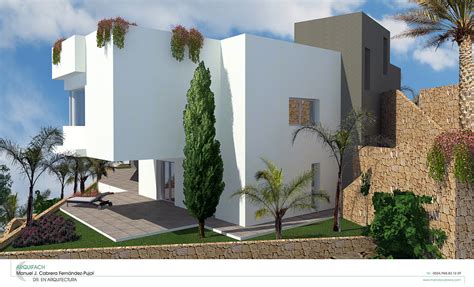 Arquifach Architectural Studio In Alicante Villa Gades Arquifach