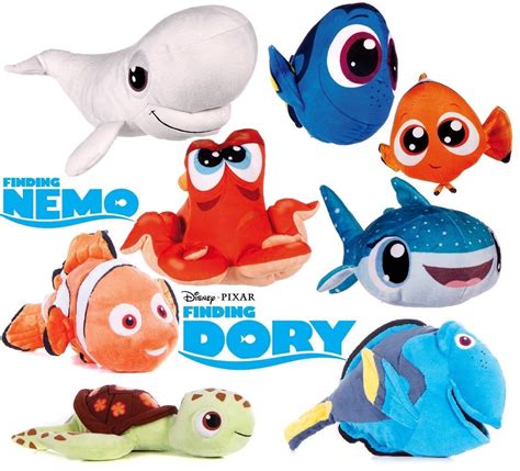 New Official 7 12 Finding Nemo Finding Dory Plush Soft Toys Hank
