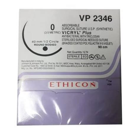 Vicryl Plus Ethicon Vp2346 Surgical Suture At Best Price In Vadodara