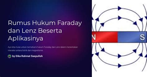 Rumus Hukum Faraday Dan Lenz Beserta Aplikasinya