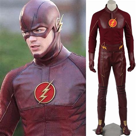 The Flash Season 1 Barry Allen Mens Cosplay Costume Superhero Dress