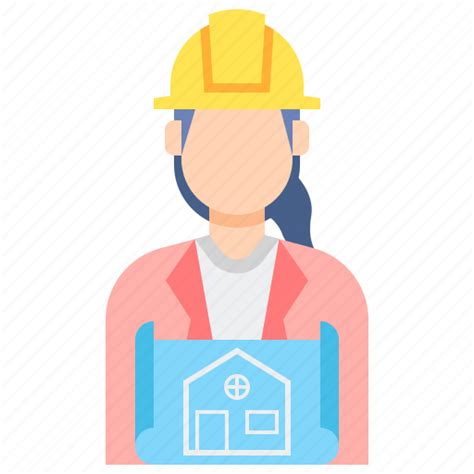 Architect Female Professions Woman Icon Download On Iconfinder