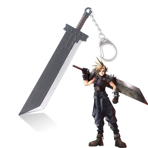 Final Fantasy Vii Remake Cloud Strife Buster Sword Keychain Keyring Ff7