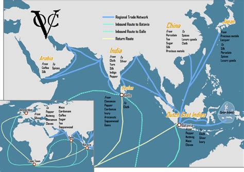 Dutch East India Company Voc Map Trading Forex Trading History