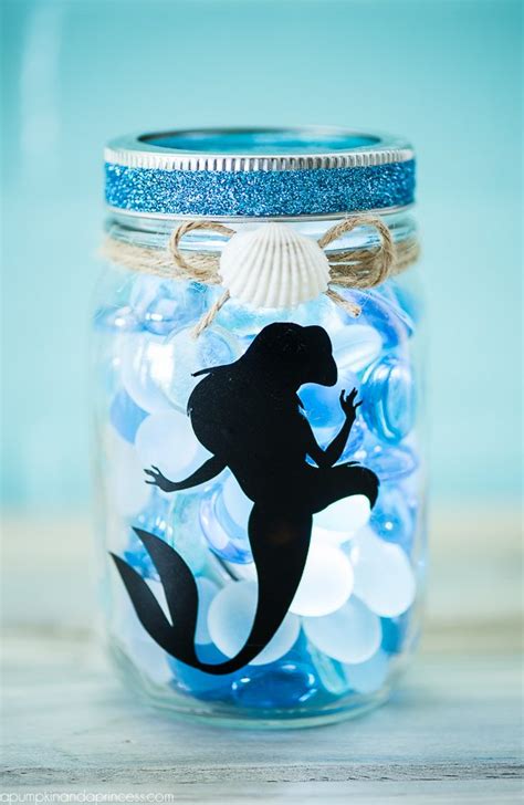 Diy Little Mermaid Mason Jar Light