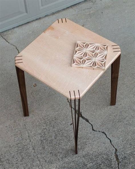 My Latest Project A Mid Century Modern End Table With Bent Lamination