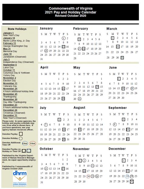 Commonwealth Of Virginia Pay And Holiday Calendar 2024 Tommi Madelaine
