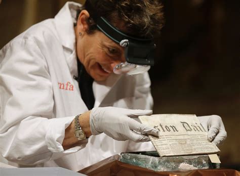 Oldest Time Capsule In Us Revealed In Photos From Boston Photos Abc News